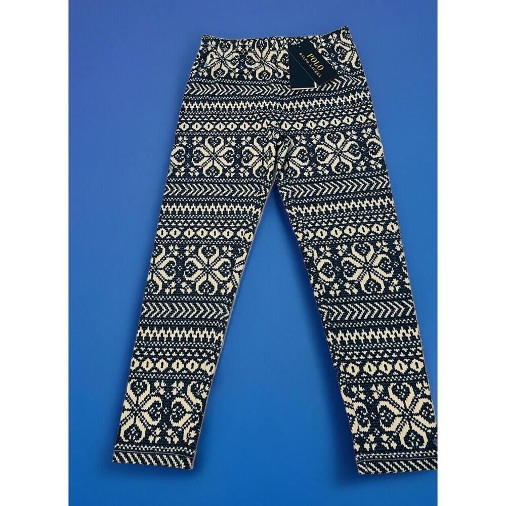 Polo Ralph Lauren Girl’s Fair Isle Print HOLIDAY Leggings  Size M(10-12)
